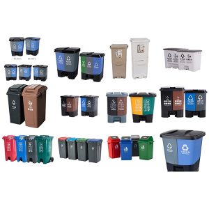 pūstinis atliekų rūšiavimo konteineris