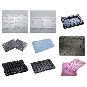 ESD saugus vakuuminiu būdu formuotas padėklas