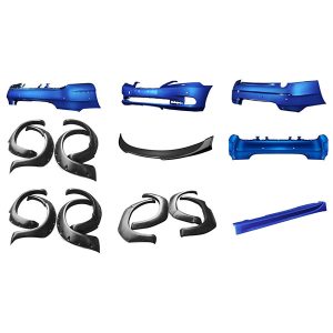 vakuuminiu būdu termoformuoti automobilių komponentai